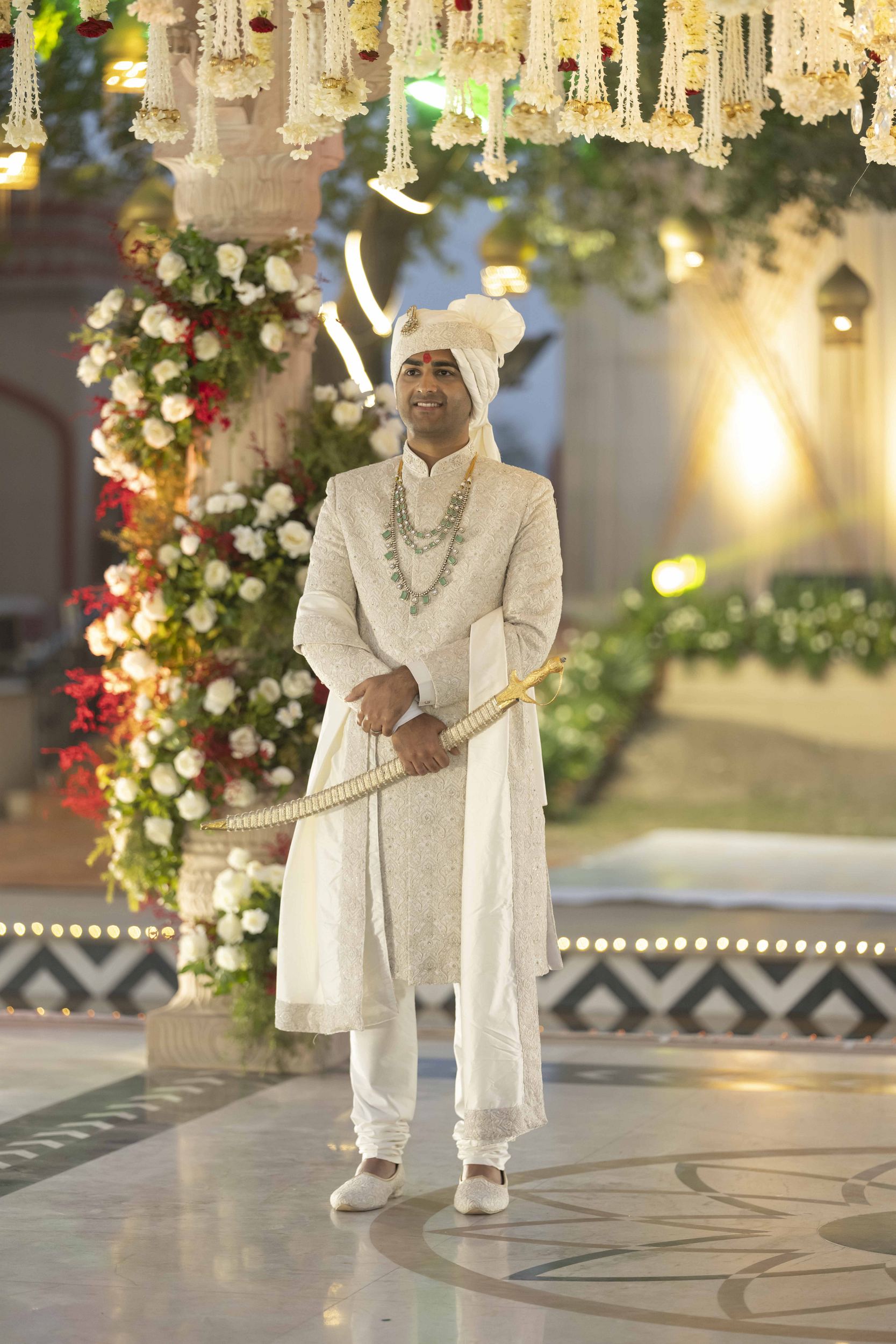 Naach-gaana and celebrations during Hindu destination wedding of Noveen and Saanya at Noor Mahal Palace, Karnal