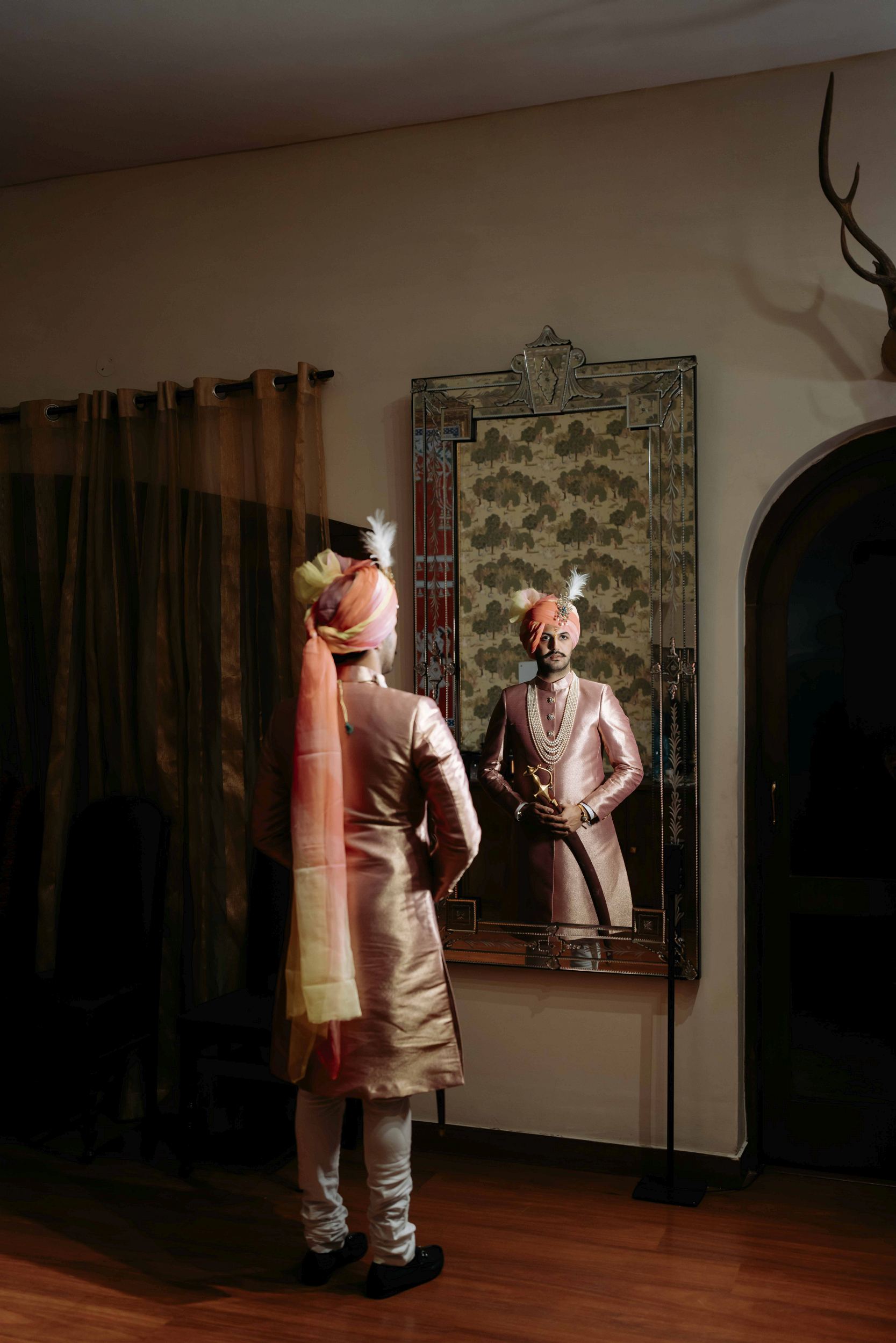 Portrait picture of groom showcase at weddings